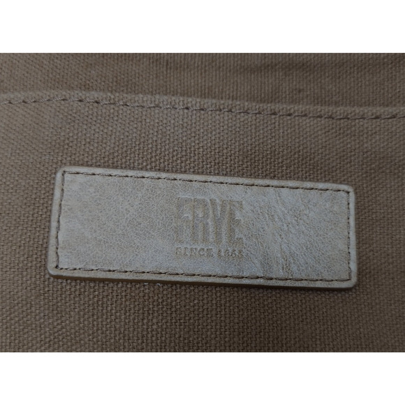 Frye Olive Tanned Tote In Brown Tan Leather Double Handle Large Bag - Picture 12 of 16